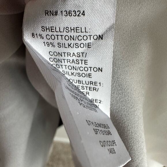 Halston Heritage Black White Drop Waist Mini Pleated Dress Silk Cotton – Size S - Picture 8 of 8